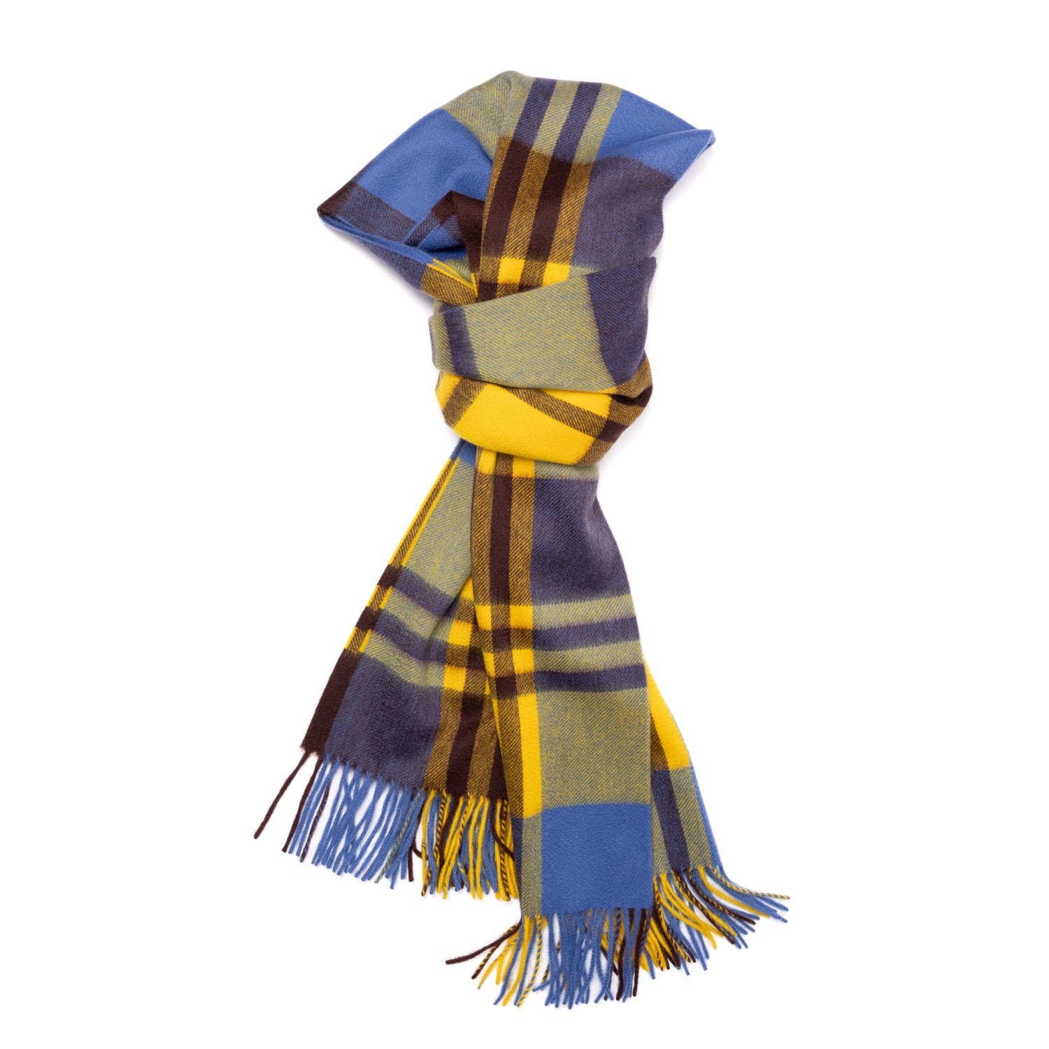 Joshua Ellis x MJ: Scarf "Ripple Check Stole" made from pure Scottish Cashmere